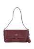 Small Etta Flap, &pound;155, Handbags, Burgundy, Leather, Front view